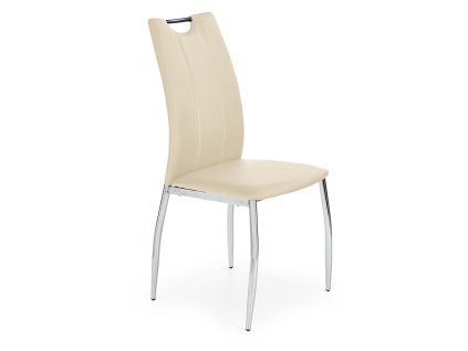 Jídelní židle Lillian, béžová / stříbrná (Barva černá)