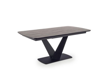 Jídelní stůl Vinston, šedá / černá (Barva šedá || mramor)