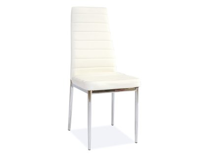 Jídelní židle Talon, bílá / stříbrná (Barva bílá)