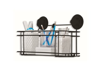 Polička na zeď Compactor Bestlock, černá (Barva černá)