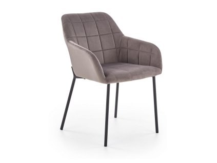 Jídelní židle Davos, šedá / černá (Barva šedá)