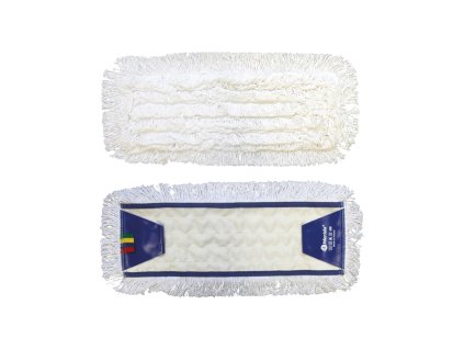 Mop se záložkami Optimum, 50 cm - bavlna, bílá (Barva bílá)