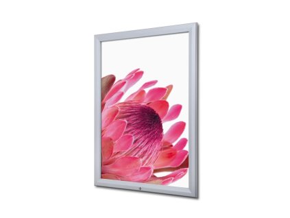 Venkovní uzamykatelná informační vitrína A0 - typ T, hliník (Barva hliník)