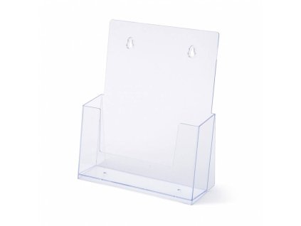 Stojánek na letáky formátu A4, 1 kapsa, čirá (Barva čirá)