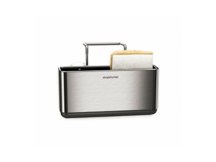 Tenký držák na houbičky do dřezu, nerez (Barva nerez)