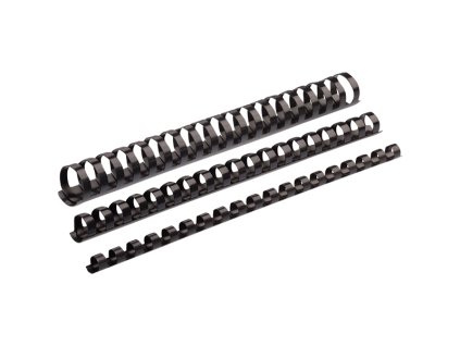 Plastové hřbety 10 mm, černá (Barva černá)