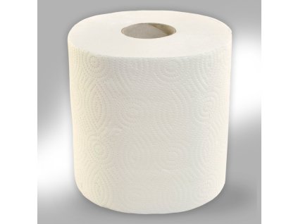 Papírové ručníky v rolích MAXI 2vrstvé 100 m – 6 rolí, bílá (Barva bílá)