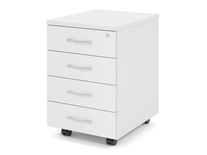 Kontejner Impress 40,6 x 50,1 cm - 4 zásuvky, bílá (Barva bílá)