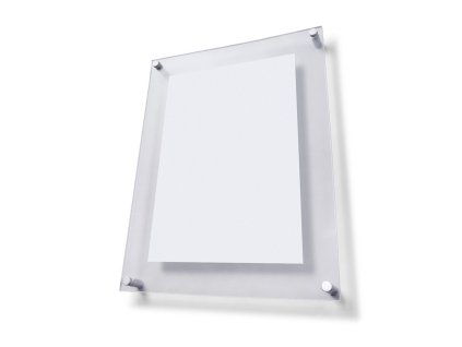 Plexi tabule A3 s ozdobnými šrouby, čirá (Barva čirá)