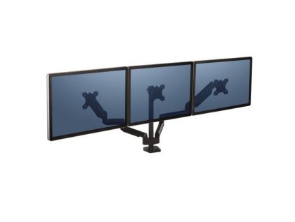 Držák monitoru Fellowes Platinum 3 ramena vedle sebe, černá (Barva černá)