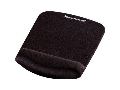 Podložka pod myš a zápěstí Fellowes PlushTouch, černá (Barva černá)