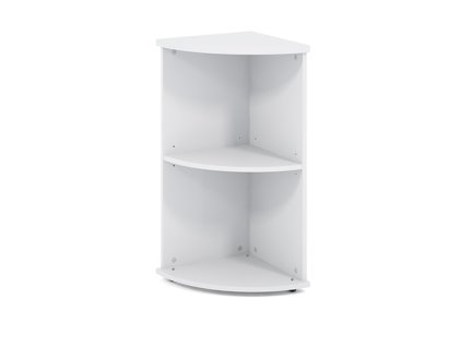 Nízká rohová skříň Impress 37 x 37 x 80 cm, bílá (Barva bílá)