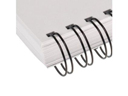 Kovové hřbety 8 mm, 100 ks (Barva černá)