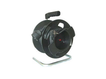 Prodlužovací kabel na bubnu 1Z - 25m, černá (Barva černá)