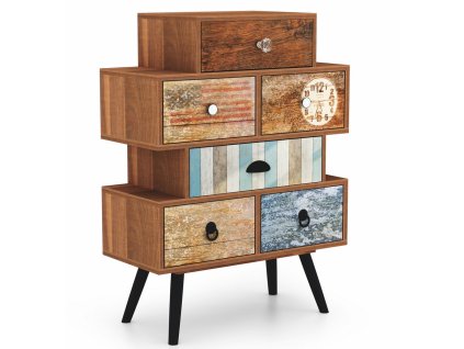 Komoda Mezo I, vícebarevná (Barva barevná)