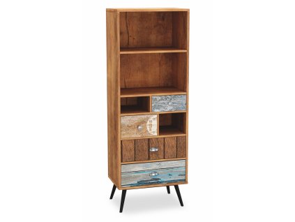 Vysoká skříň Mezo, vícebarevná (Barva barevná)