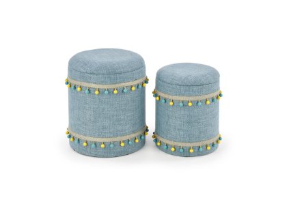 Taburet Grado, modrá (Barva modrá)