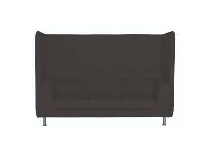 Pohovka Notre Dame Lounge 103, trojsedák, černá / stříbrná (Barva černá)