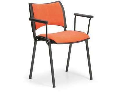 Konferenční židle SMART - černé nohy s područkami