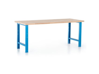Dílenský stůl Basic, 200 x 80 cm, modrá - ral 5012 (Barva modrá - ral 5012)