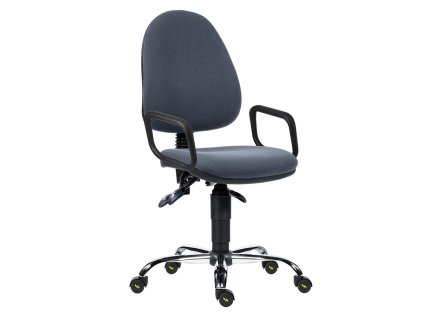 Pracovní židle Panther Antistatic s područkami, šedá (Barva šedá)