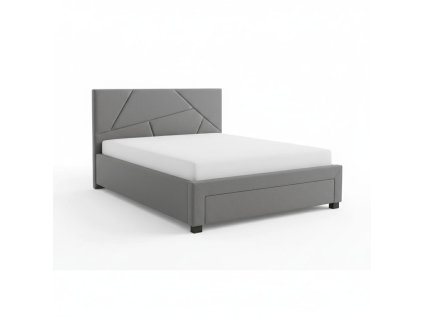 Postel Valery 160 x 200 cm, šedá (Barva šedá)