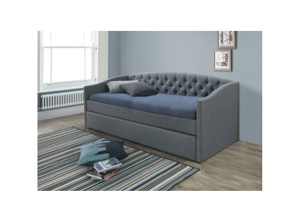 Postel Alessia 90 x 200 cm, šedá (Barva šedá)