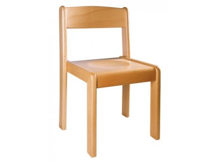 Školní židle dřevěná přírodní Nikolka