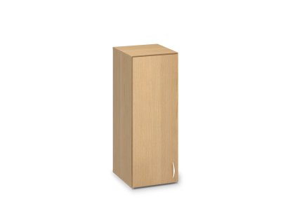 Nástavbová úzká skříň ProOffice 40 x 47 x 104,5 cm, levá, buk (Barva buk)