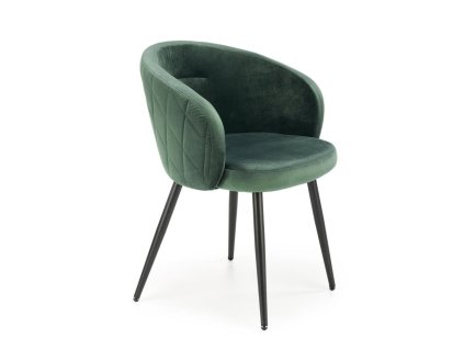 Jídelní židle Meta, zelená / černá (Barva zelená)