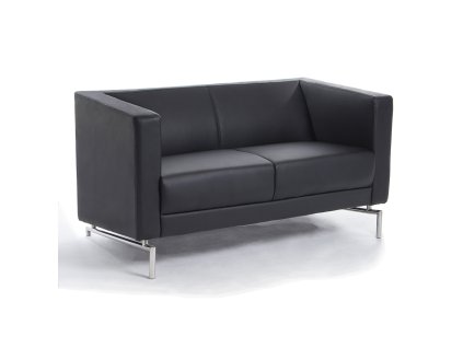 Pohovka Manhattan, dvojsedák, černá (Barva černá)