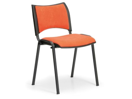 Konferenční židle SMART - černé nohy, oranžová (Barva oranžová)