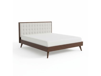 Postel Solomo 160 x 200 cm, ořech / béžová (Barva béžová || ořech)