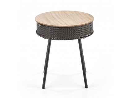Konferenční stolek Trofea, přírodní dřevo / černá