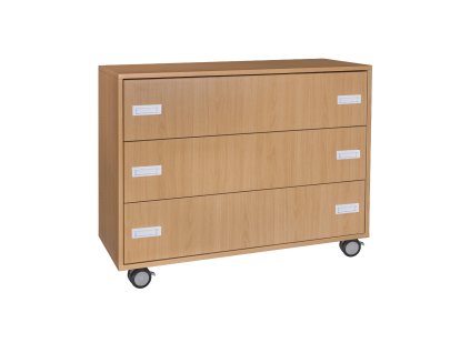 Skříňka zásuvková, s kolečky