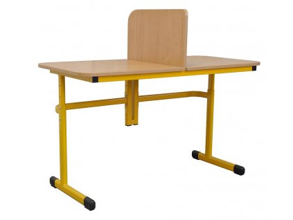 Školní lavice Teo 2místná s dělící přepážkou