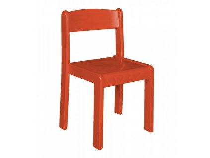 Školní židle dřevěná celomořená Anička