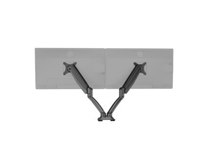 Držák na 2 monitory OfficeTech, černá (Barva černá)