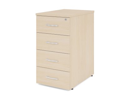 Kontejner Impress 40,6 x 60 cm - 4 zásuvky (ke stolu Impress 73 cm), javor (Barva javor)