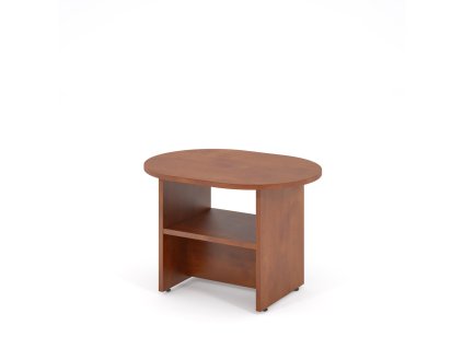Konferenční stůl Impress 80 x 60 cm, oválný, tmavý ořech (Barva tmavý ořech)