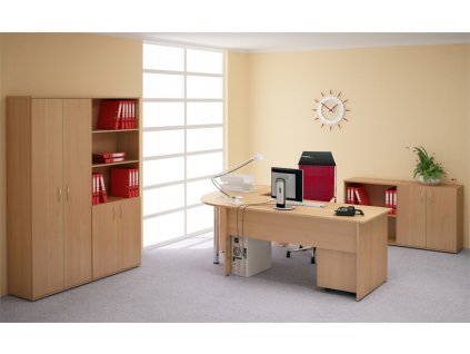 Kancelářský nábytek sestava Impress 1 PLUS, javor (Barva javor)