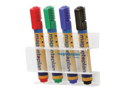 Magnetický držák popisovačů Magnetoplan, čirá (Barva čirá)
