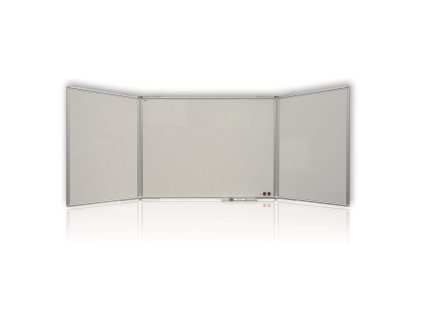 Magnetická rozkládací tabule 150/300 x 100 cm, bílá (Barva bílá)
