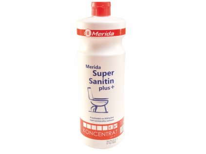 Čistící prostředek na mytí WC Merida Super Sanitin Plus, 1 l, neparfémované (Barva červená)