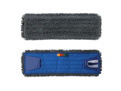 Mop se záložkami Standard, 40 cm - mikrovlákno, šedá (Barva šedá)