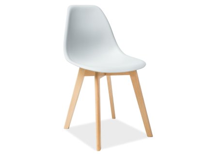 Jídelní židle Moris, šedá / buk (Barva šedá || buk)