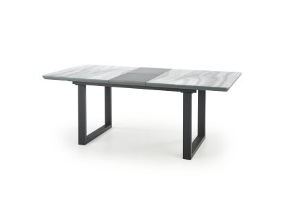 Jídelní stůl Marley, mramor / černá (Barva šedá || mramor)