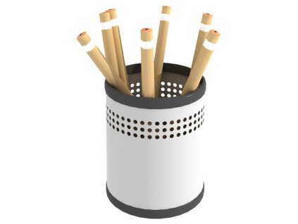 Kalíšek velký na tužky a propisky ProOffice, šedá (Barva šedá)