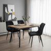 9819 jidelni zidle chic velvet cerna