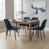 9825 jidelni zidle chic velvet modra cerna